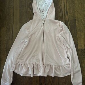Cupio Light Pink Ruffled Jacket